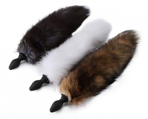 MT - Vibro Fox Tail Plug - Black photo