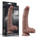 Lovetoy - 8.5" 雙層構造仿真陽具 - 啡色 照片-14