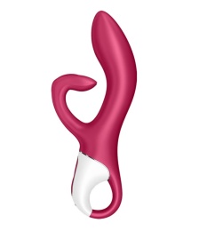 Satisfyer - Embrace Me 兔子震动棒 - 莓红色 照片