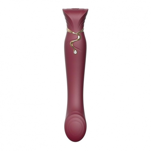 Zalo - Queen APP Heating Vibro Set - Wine Red photo