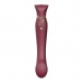 Zalo - Queen APP Heating Vibro Set - Wine Red photo-5