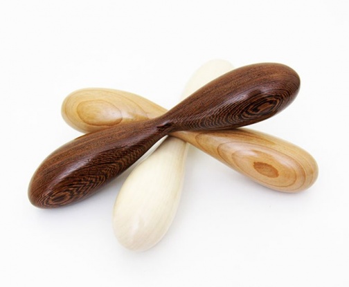 DeeLeeDoo - Hoop Wood Dildo - Zebrano photo