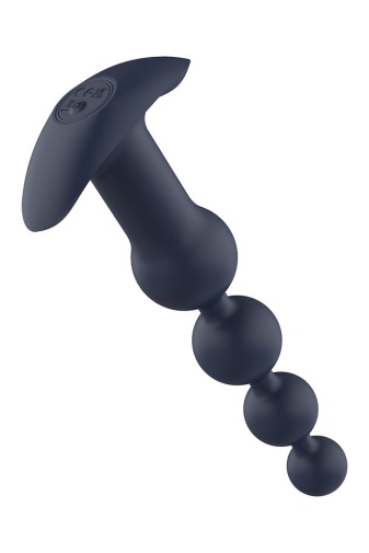 Dreamtoys - Apollo 震动后庭串珠塞 连遥控器 - 蓝色 照片