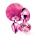 Nixie - Pom Pom Metal Plug Set - Pink photo