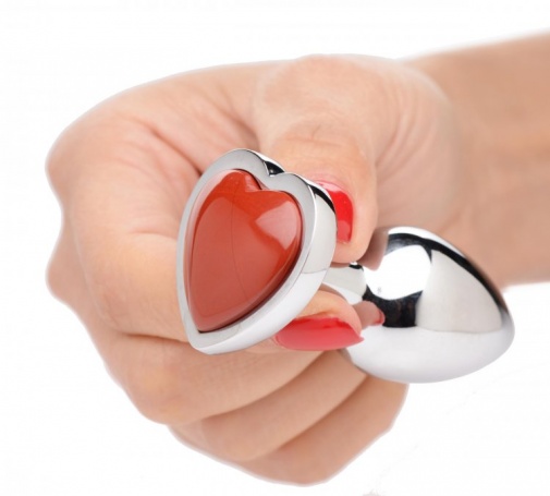 Booty Sparks - Jasper Heart Anal Plug S-size - Red photo