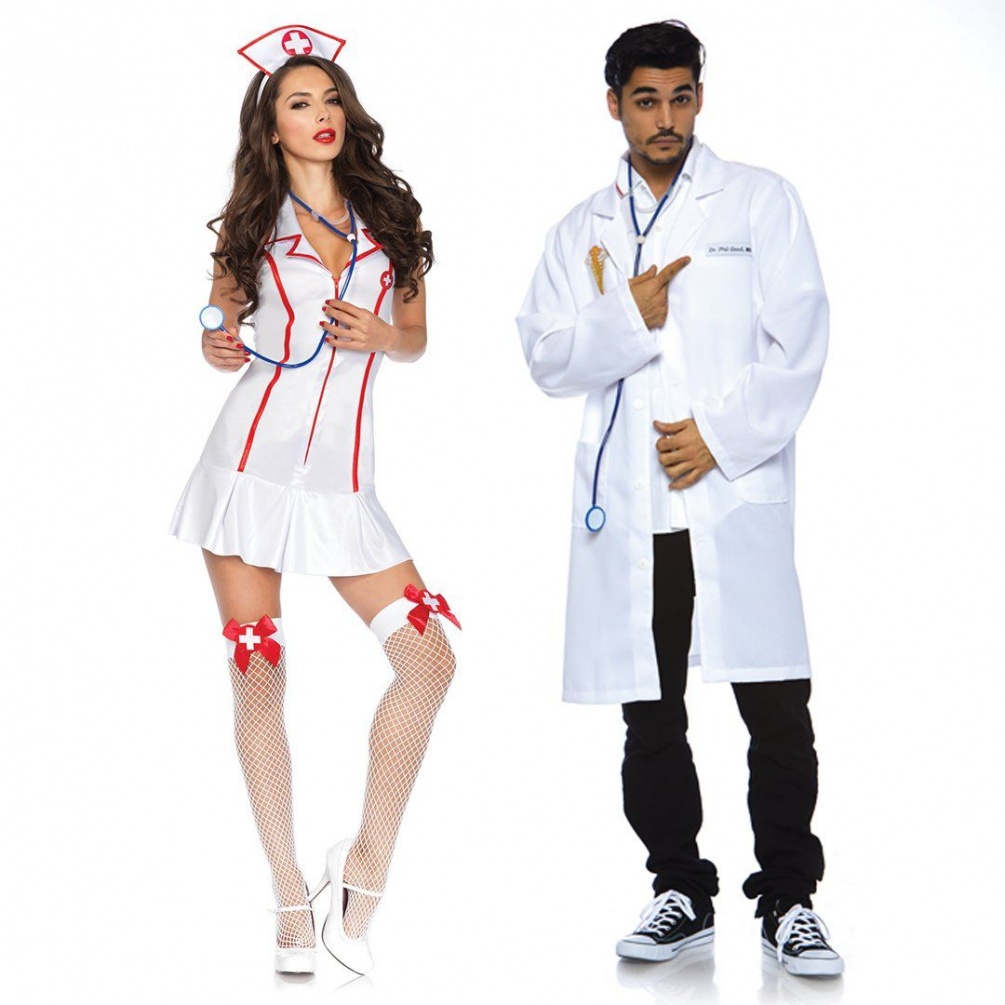 Head Nurse, includes halter zipper front dress, toy stethosc... Leg Avenue - Halter Nurse Costume 3 pcs - M/L photo-4
