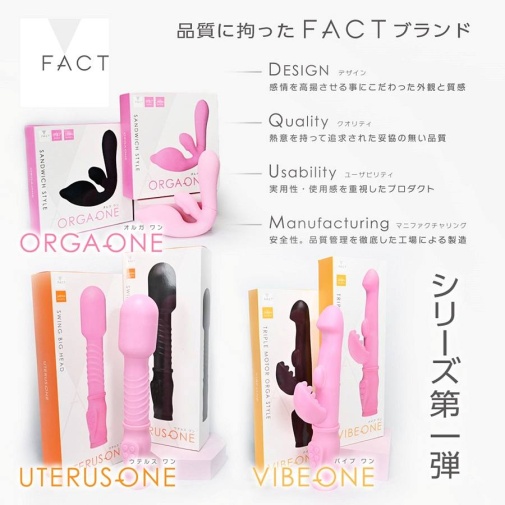 Fact - 三重马达 兔子震动棒 - 黑色 照片