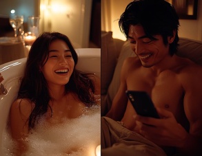 How do I use a masturbator for temperature play?