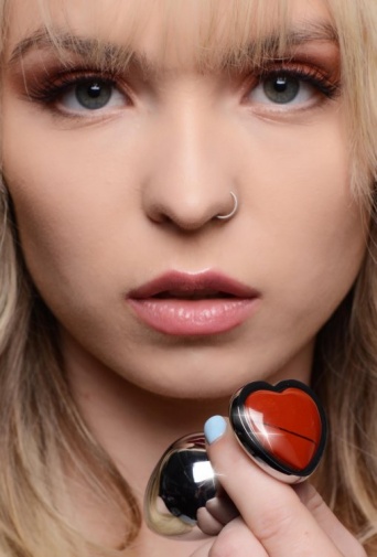 Booty Sparks - Jasper Heart Anal Plug S-size - Red photo