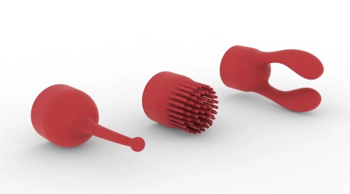 Liebe Seele - Bullet Vibrator w Attachment - Red photo