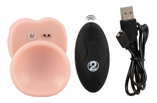 Medical Silicone - Thrushing Vibrator - Flesh photo