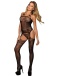 Ohyeah - Crotchless Fishnet Bodystocking - Black - M photo-3