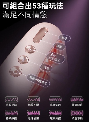 AK - G1 AI Thrusting Vibrator - Pink 照片