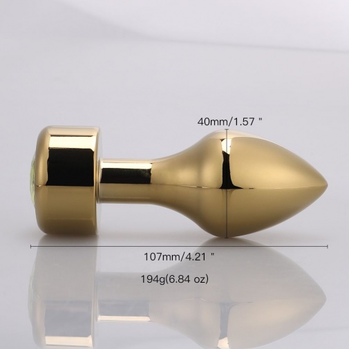 MT - 后庭塞 107x40mm - 金色/黄色 照片