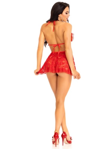 Leg Avenue - No Secrets Lace Babydoll - Red - L photo