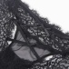 Ohyeah - 花紋蕾絲內褲 - 黑色 - 3XL 照片-8