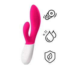 Lelo - Ina Wave 2 Rabbit Vibrator - Cerise photo