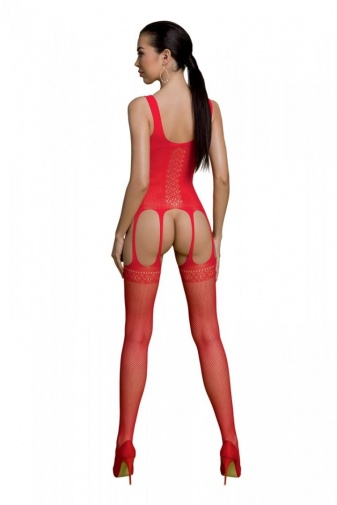 Passion - Eco Bodystocking BS007 - Red photo