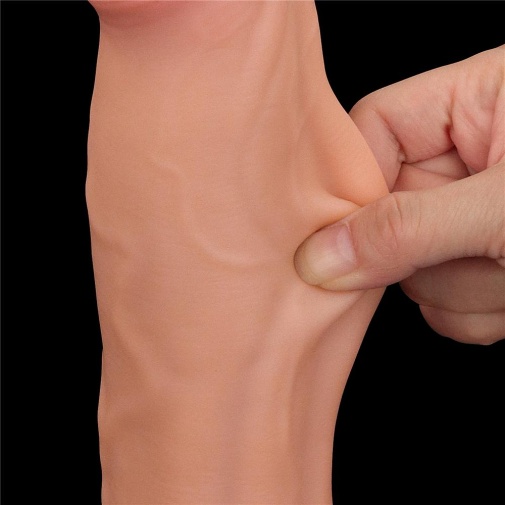 Lovetoy - 11.5" Sliding Skin Dildo - Flesh photo