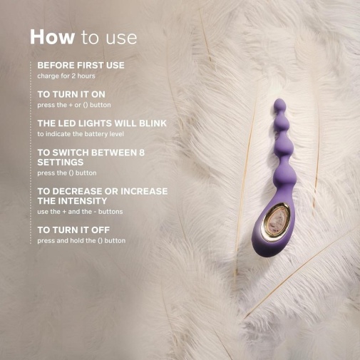 Lelo - Soraya Anal Beads - Violet Dusk photo