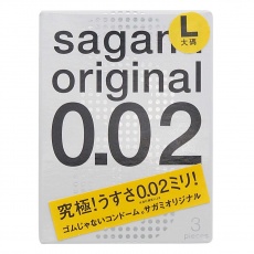 Sagami - Original 0.02 L-size 3's Pack photo