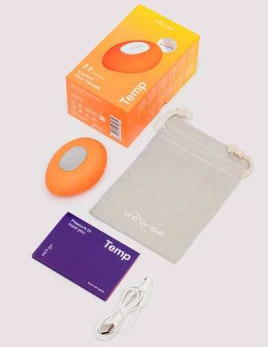 Temp 是一款貼面式(lay-on)振動器,設計為在身體表面提供溫度與振動的雙重感官刺激。它結合可即時加熱與降... We-Vibe - Temp 可調節冷熱感按摩器 - 橘紅色 照片