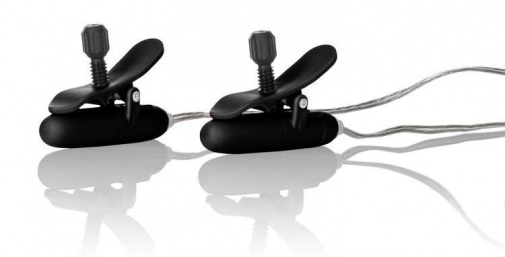 CEN - Vibrating Heated Nipple Teasers - Black photo