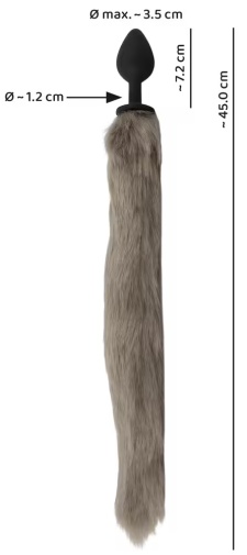 You2Toys - Fox Tail Plug - Grey photo