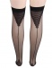 Ohyeah - Sheer Lace Stocking - Black photo-3