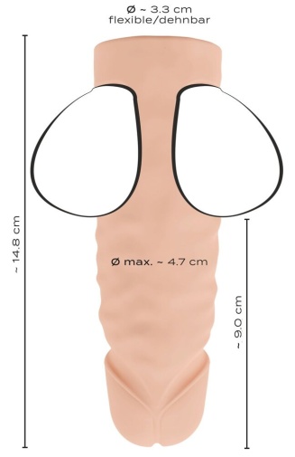 Realistixxx - 陰囊伸展器 - 肉色 照片