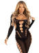 Leg Avenue - Reckless Intentions Bodystocking - Black photo-5