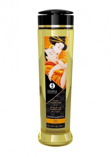 Shunga - 刺激有机按摩油 香甜桃子 - 240ml 照片
