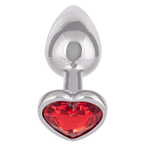 CEN - Jewel Ruby Heart Anal Plug S - Red photo