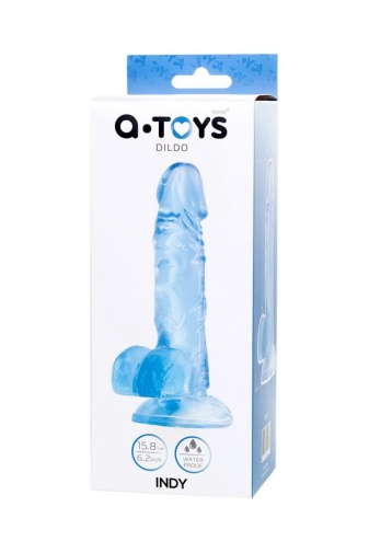 A-Toys - Indy Dildo 15.8cm - Blue photo