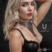 Master Series - Captivate Collar w Body Chain - Black photo-6