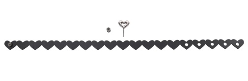 Sex&Mischief - Heart Day Collar - Black photo