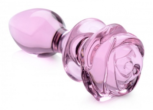 Booty Sparks - Rose Glass Anal Plug M - Pink photo