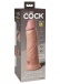 King Cock - 8" Elite 震動仿真陰莖 - 肉色 照片-10