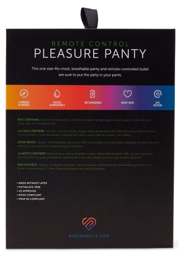 Nu Sensuelle - Pleasure Panty w Remote - Pink photo