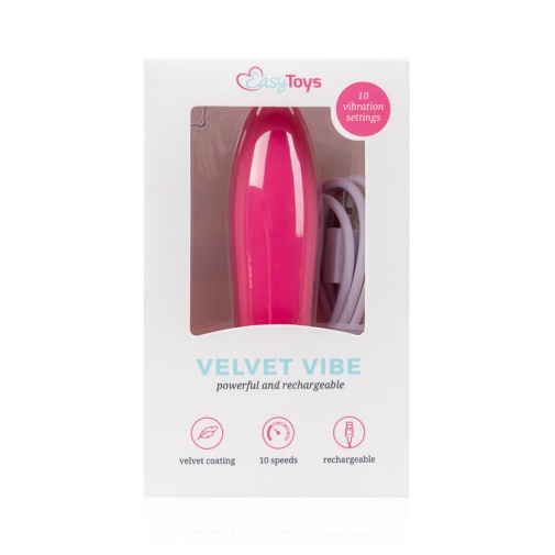 Easytoys - Velvet 子彈型震蛋 - 粉紅色 照片
