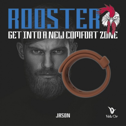 Velv'Or - Rooster Jason 阴茎环 - 啡色 照片