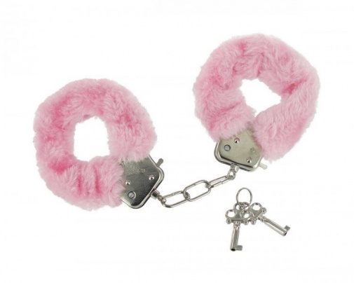 Frisky - Fur Lined Handcuffs - Pink photo