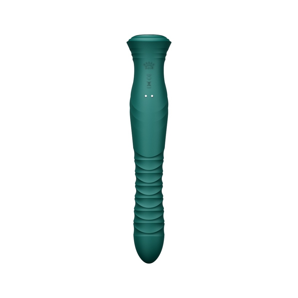 As the first dual-stimulating rabbit massager from the ZALO ... Zalo - Mose 2 Heating Rabbit Thruster - Turquoise Green photo-7
