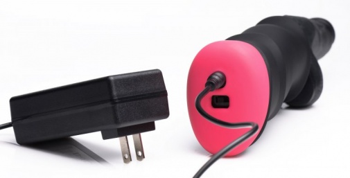 LoveBotz - Mega-Pounder Hand-Held Thrusting Dildo - Black photo
