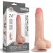 Lovetoy - 7" 带包皮双层仿真阳具 - 肉色 照片-4