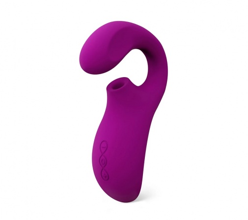 Lelo - Enigma Cruise 阴蒂吸啜及G点双重刺激声波按摩器 - 深玫瑰色 照片