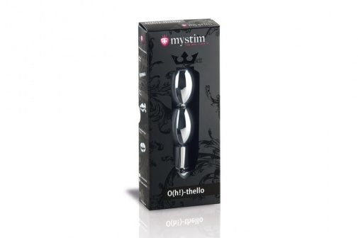 Mystim - O(H!)Thello E-Stim Dildo - Silver photo