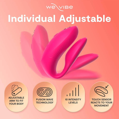 We-Vibe - Chorus Pro Clitoral & G-Spot Couples Vibrator - Electric Pink 照片