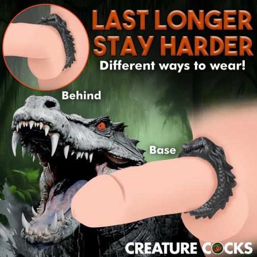 Creature Cocks - Black Caiman Ring photo
