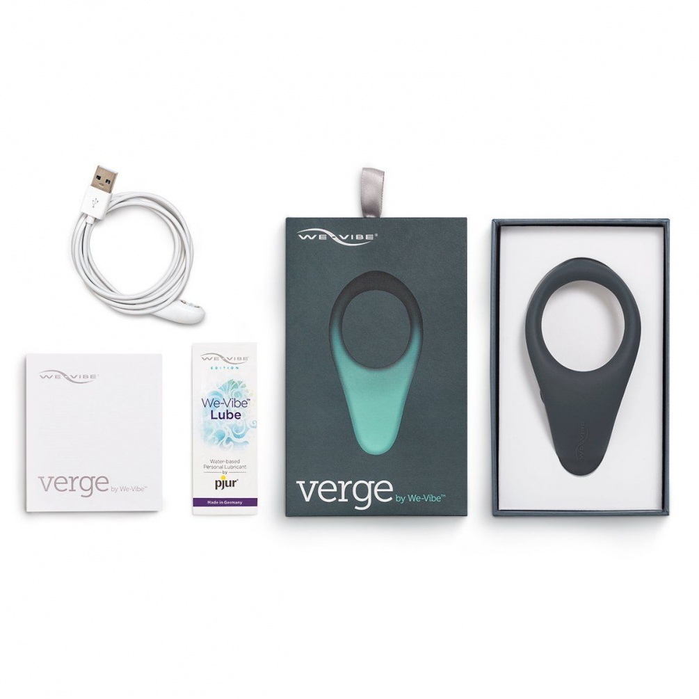 We-Vibe 极致震动环专为男士而设,超强伸展性,使用100% 医用级矽安全材料,令配戴者更舒适,震力强劲,可单独或配... We-Vibe - Verge 震动环 - 暗灰色 照片-8